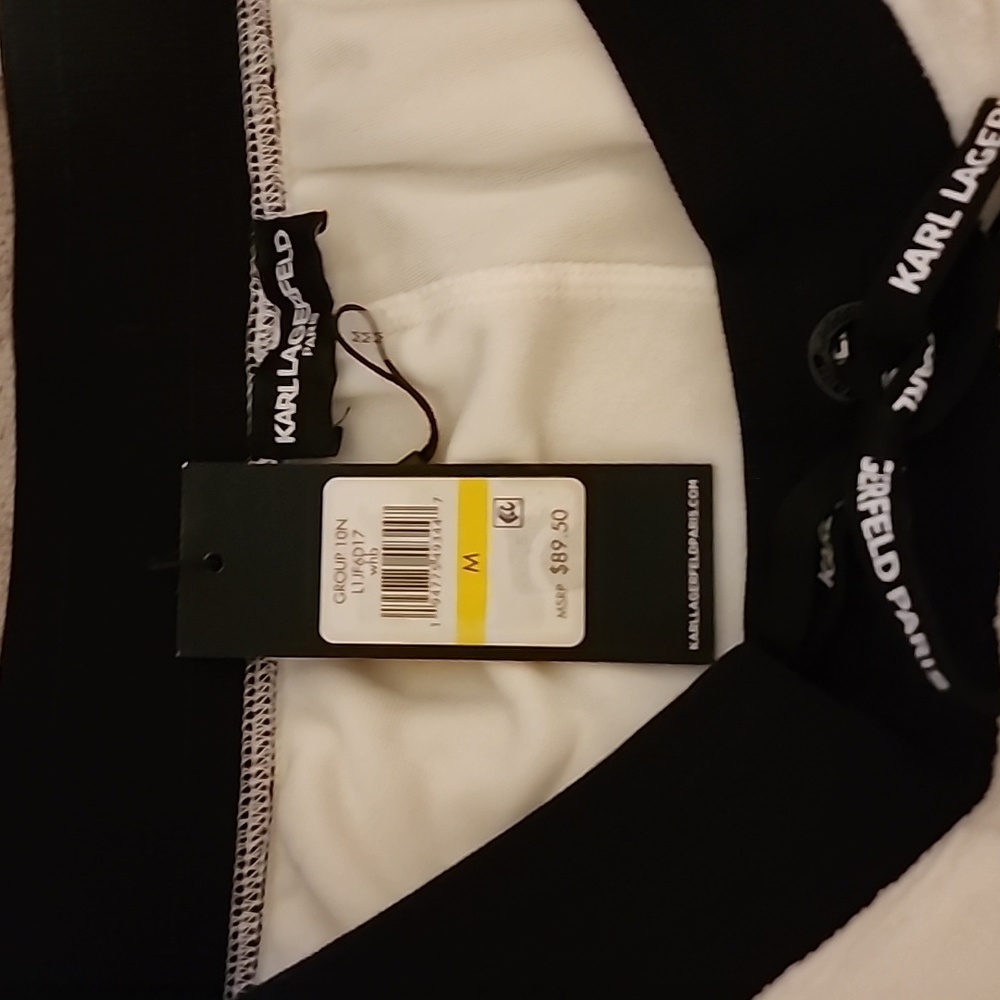 Karl Lagerfeld Paris Micro-Fleece Jogger Pants - Picture 5 of 5